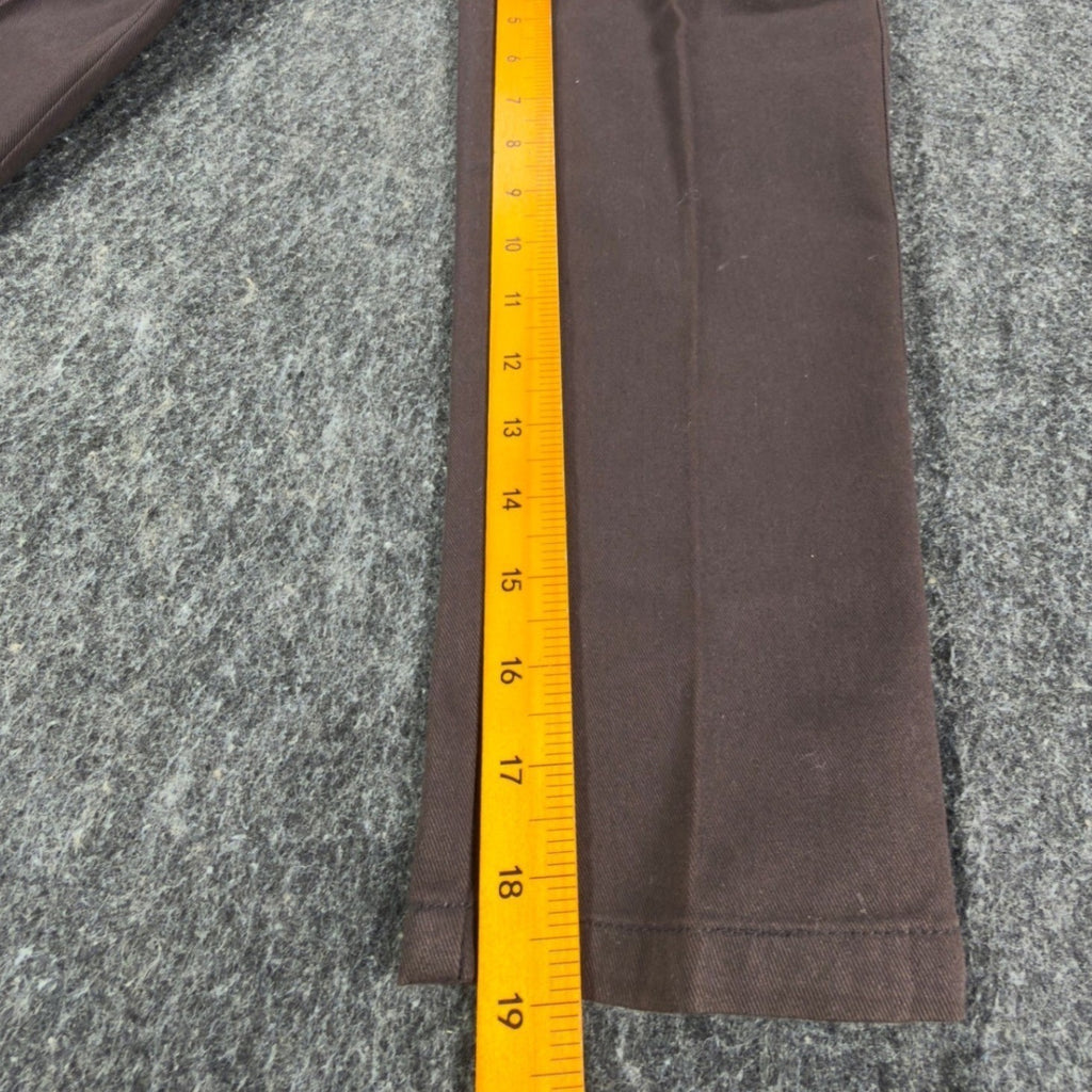 Dockers Vintage 90s Pleated Chino Pants Boys 7 Brown Cotton Slim NWT - take2supply