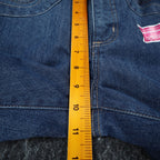 Lee Bermuda Shorts Women 6 M Classic Fit Carolina Blue Denim Stretch Belted NWT - take2supply