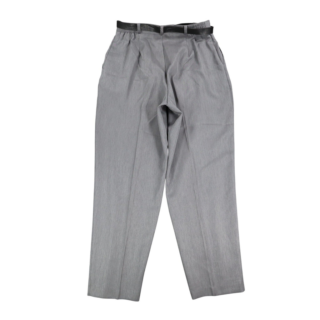 Sara Michelle Pants Womens 18 Gray Belted High Rise Dress Trousers USA NWT NOS - take2supply
