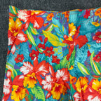 That's Me! Vintage 90s Hawaiian Tropical Shorts Womens 9/10 Cotton Floral NOS - take2supply