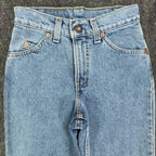 Levi's Vintage 90s 550 Shorts Women 9 Blue Denim Orange Tab USA NWT - take2supply