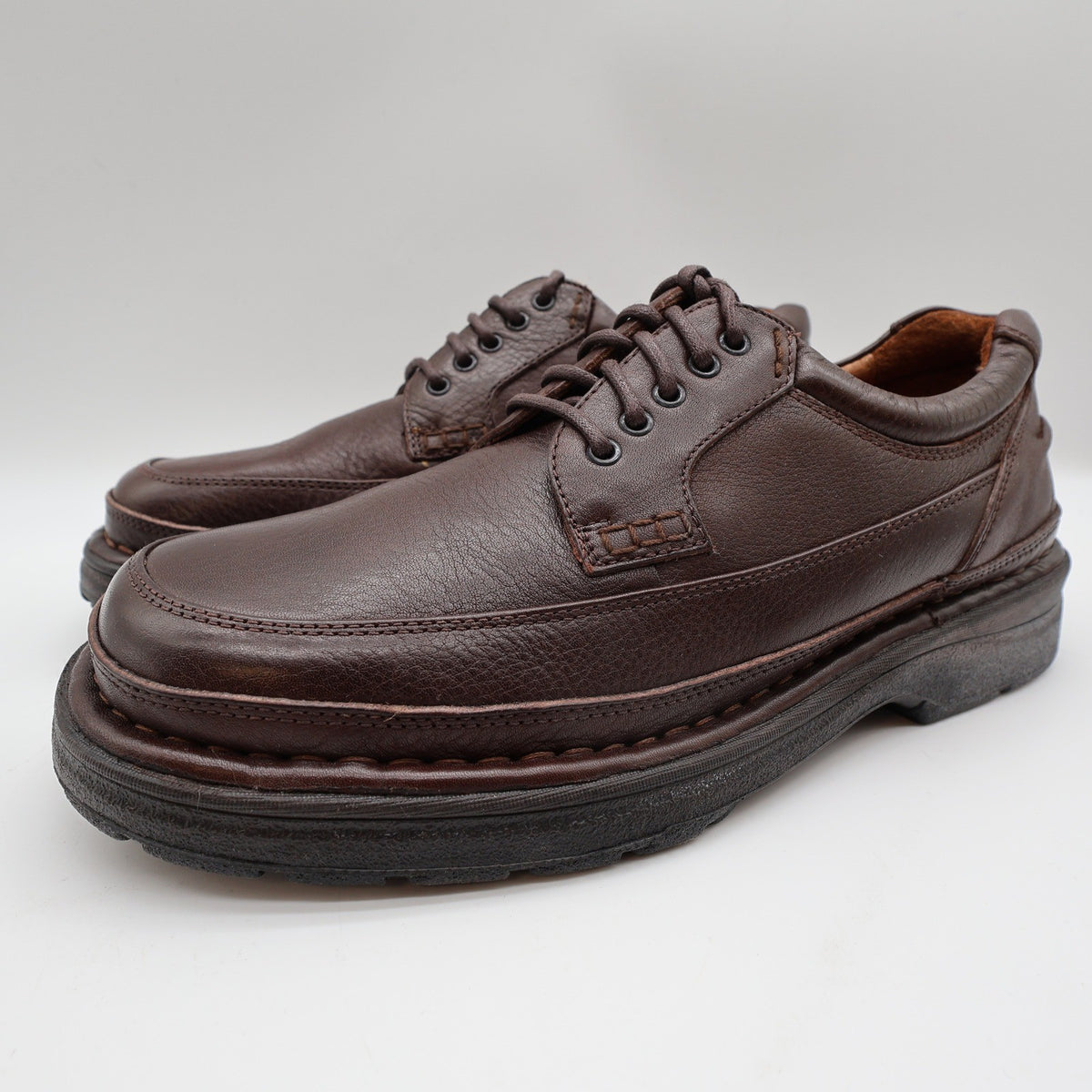 Hush Puppies Summit Persimmon Mens 8.5 Brown Leather Casual Oxford Shoes 14191 - take2supply