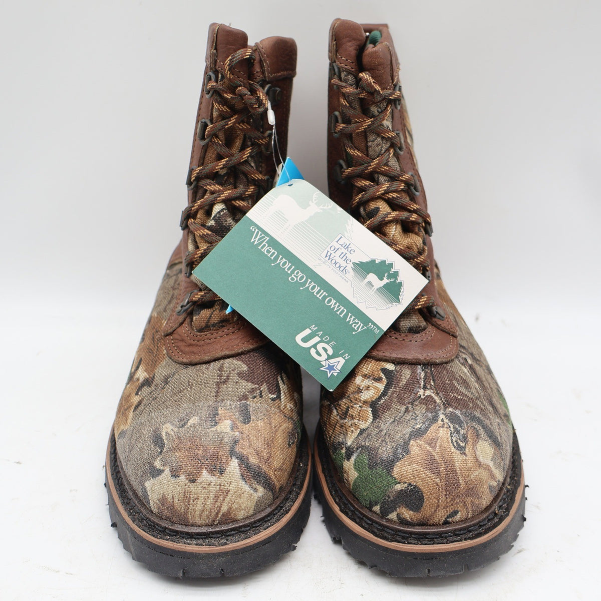 Lake of the Woods Hunting Boots Mens 8 D Vintage Camo Leather Thinsulate USA NIB - take2supply