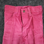 Toddly Winks Corduroy Pants Kids 4 Slim Pink Straight Leg USA Deadstock NWT - take2supply