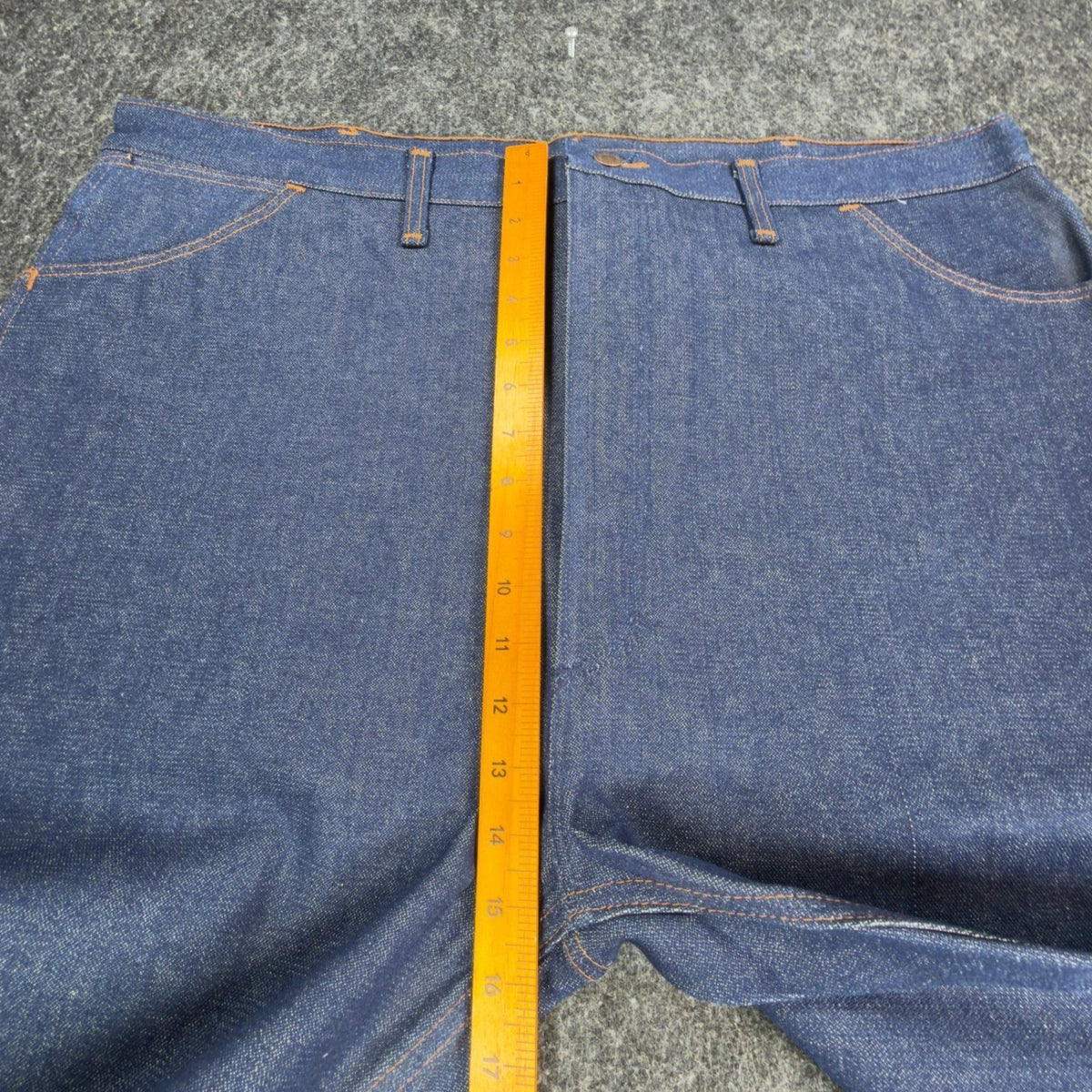 Wrangler Vintage 80s Bootcut Jeans Mens 44x32 Blue Cotton USA Made NOS NWT - take2supply