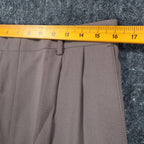 Levi's Travelers Dress Pants Mens 33x32 Vintage 90s Brown Wool Blend Pleated NWT - take2supply