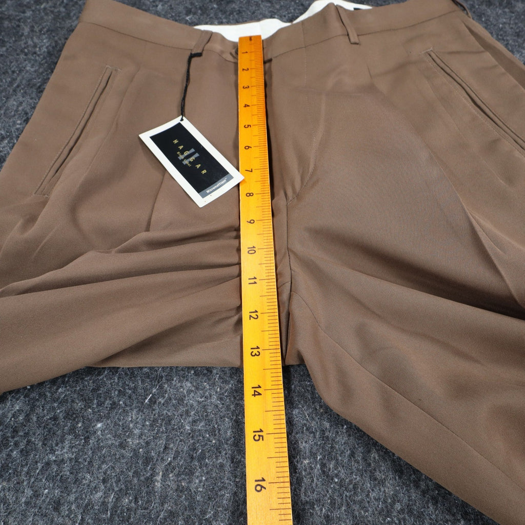 Haggar Black Label Pants Mens 33x30 Vintage 90s Khaki Micromattique Pleated NWT - take2supply