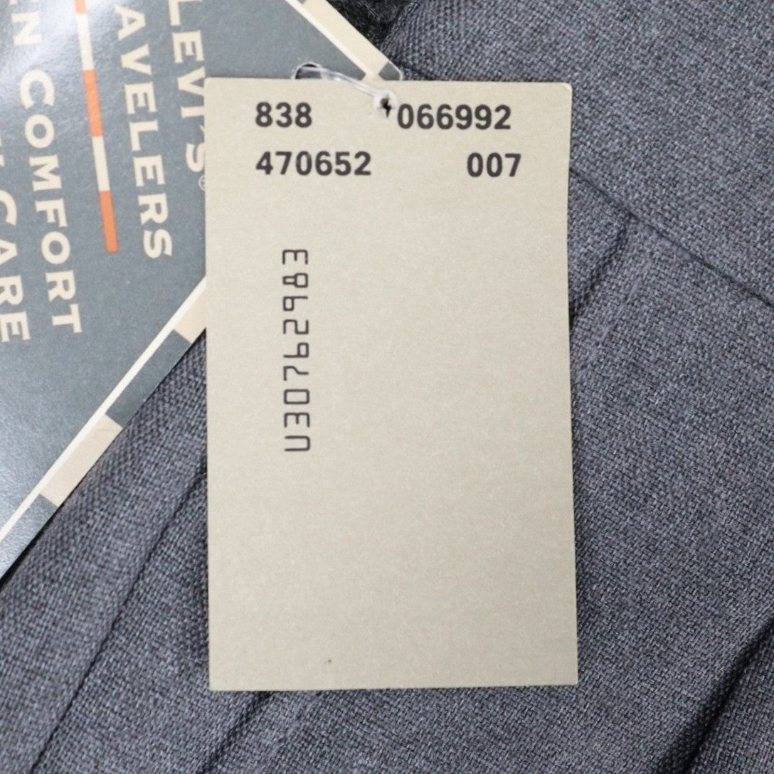 Levi's Travelers Dress Pants Mens 32x32 Vintage 80s Gray Wool Blend Pleated NWT - take2supply