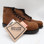 Walker Vintage Work Boots Mens 9 Brown Leather Deadstock Made In USA NIB NWT - take2supply