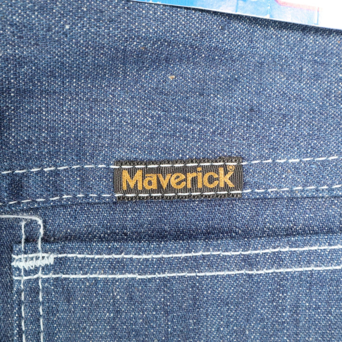 Young Maverick Vintage Boys 10 Reg Blue Flare Jeans Embroidered Pockets NWT - take2supply