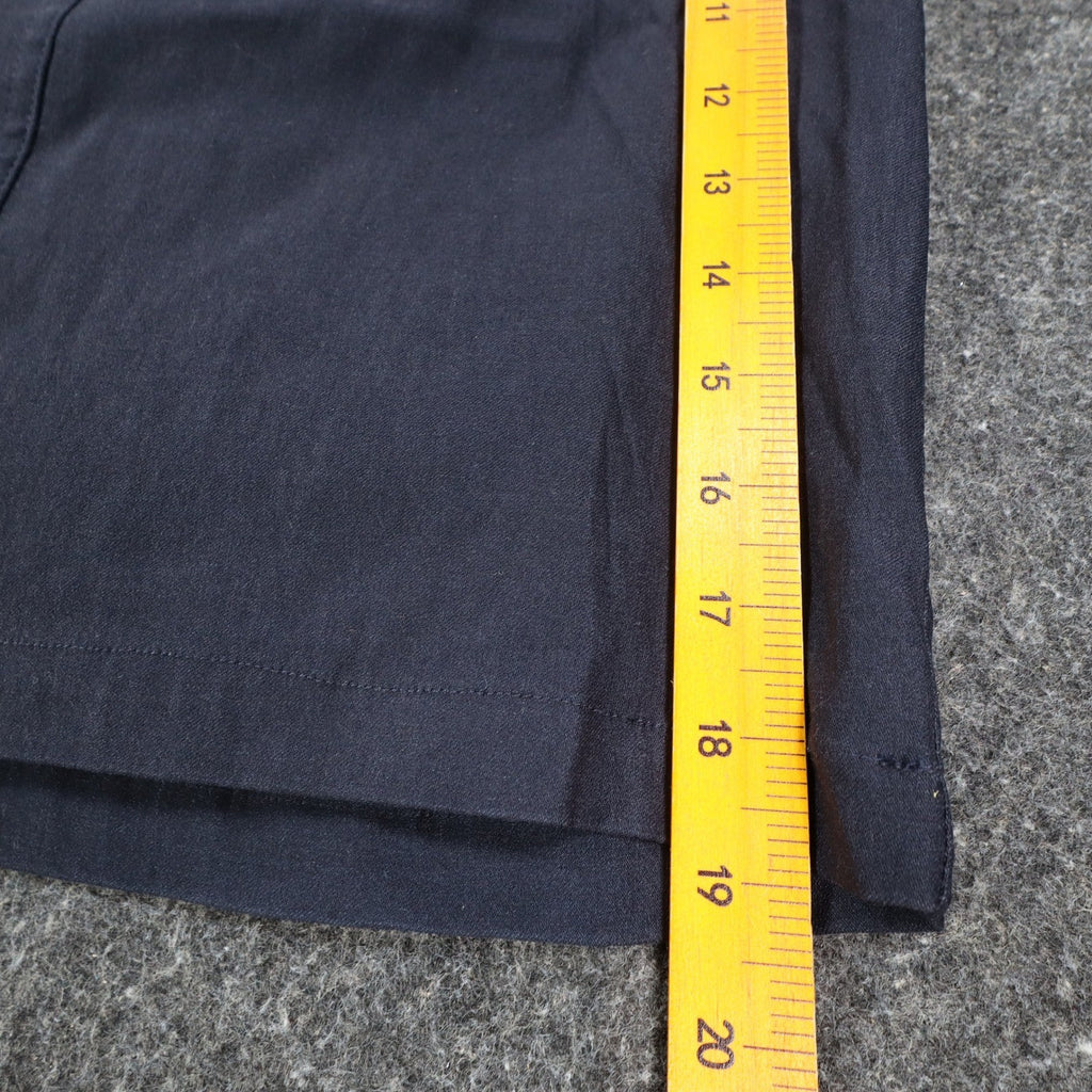 Zo & Co. Skirt Women 6 Navy Blue Braided Trim Utility Pocket Rayon Blend C1-905 - take2supply