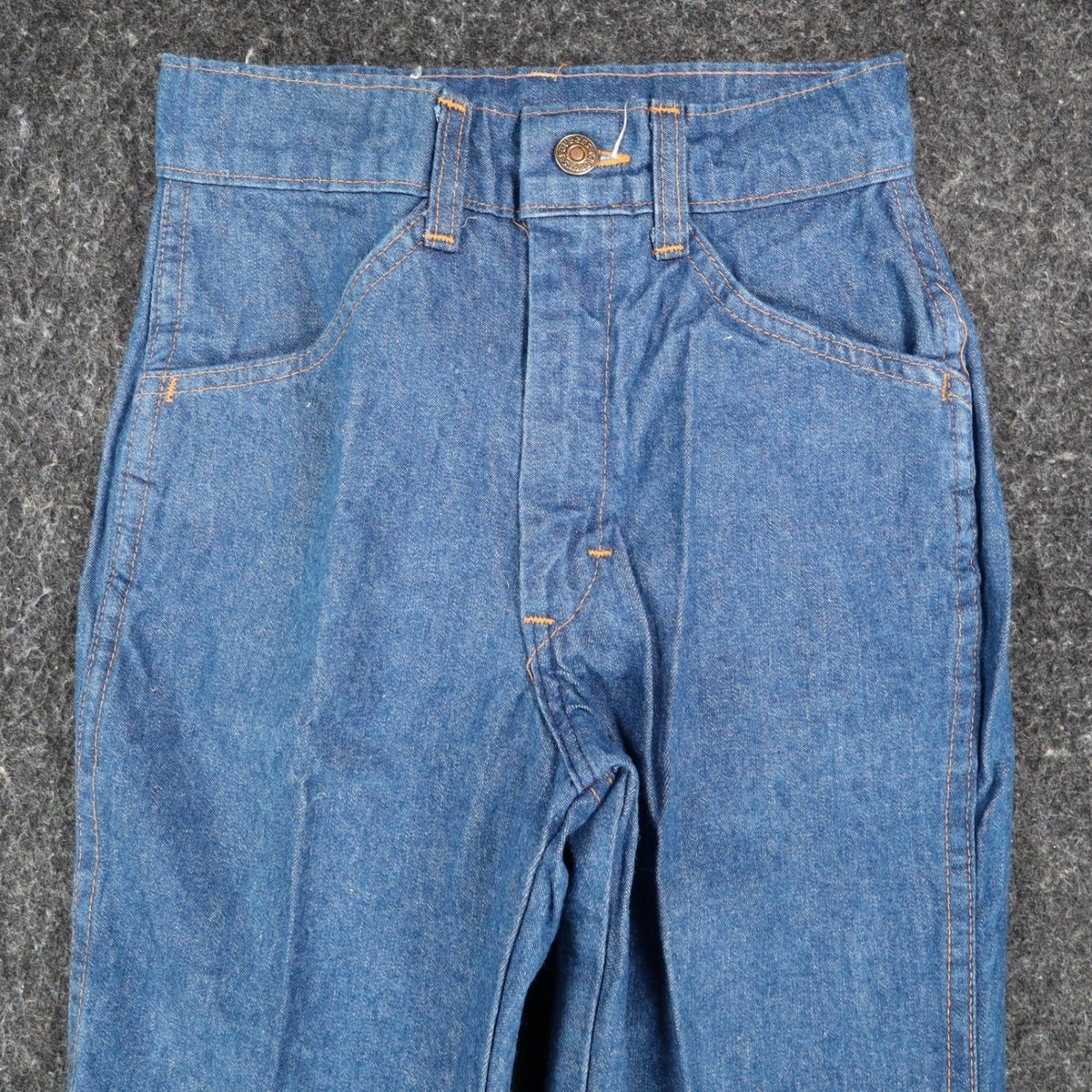 DeeCee Rappers Vintage 70s Flare Jeans Boys 14 W25 L28.5 Blue Cotton USA NWT - take2supply