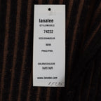 Lanalee Chic Knits Cardigan Vest Womens Medium Y2K Taupe Ribbed Buckle Front NEW - take2supply