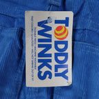 Toddly Winks Corduroy Pants Kids 4 Slim Bright Blue Straight Leg USA NWT NOS - take2supply