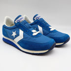 Converse Road Star Boy's Size 3 Vintage 80s Blue Nylon Suede Sneakers Deadstock - take2supply