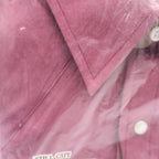 Ely Cattleman Western Shirt Mens 15.5 Vintage Burgundy Pearl Snap Half Sleeve - take2supply