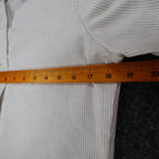 Dee Cee Striped Button Up Shirt Womens 9/10 Vintage 80s Gray Cotton Blend USA - take2supply