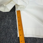 On The Verge 90s Vintage Pleated Shorts Womens 12 White Cotton NWT Made in USA - take2supply