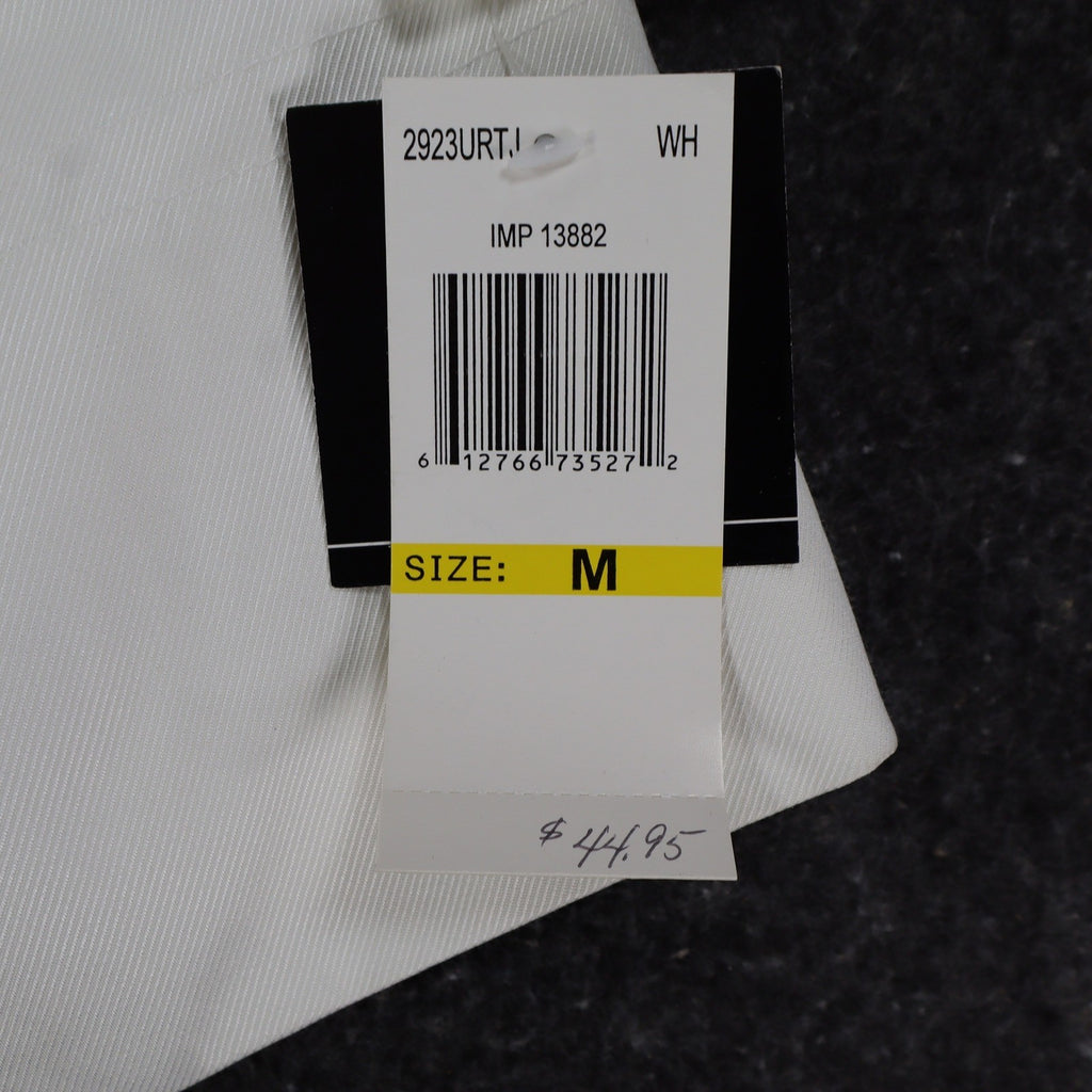 Takara Trench Coat Womens M White Belted Double Breasted Smocked NOS NWT - take2supply