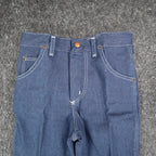 Maverick Jeans Boys 10 Reg Vintage 70s Blue Cotton Poly Straight Leg Deadstock - take2supply