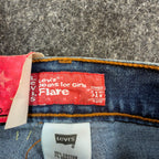 Levi's Vintage Y2K 517 Flare Jeans Girls Size 8 Slim Blue Denim NOS - take2supply