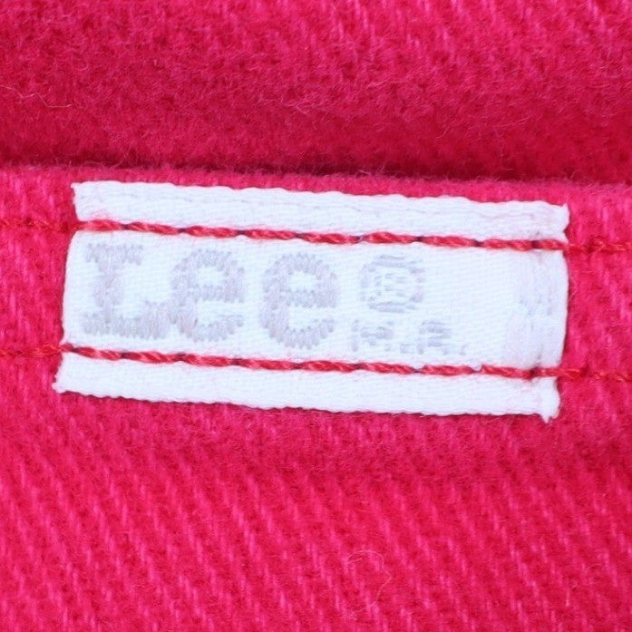 Lee Relaxed Fit Shorts Womens 14 M Vintage 90s Poppy Red Cotton Made in USA NWT - take2supply
