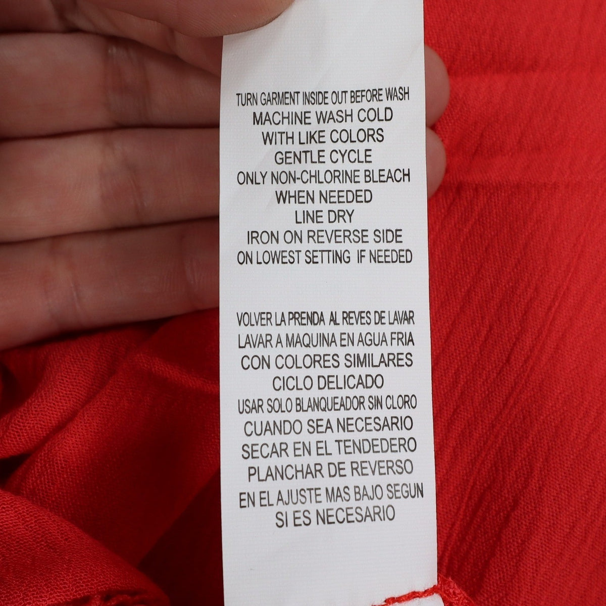 Jolt Cami Tank Top Womens Large Red Rayon Crochet Lace Trim Flowy JW1762DXQ - take2supply