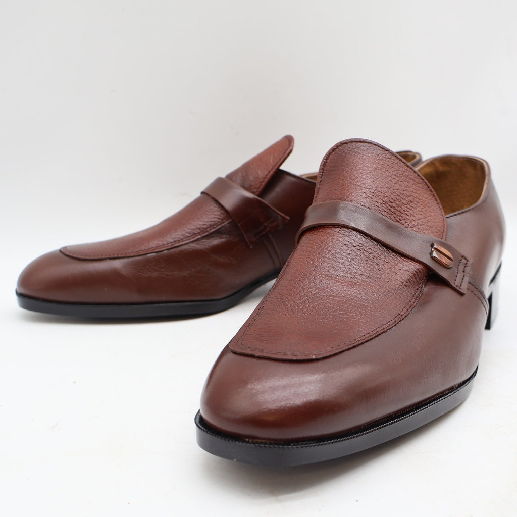 Barclay Loafers Mens 12 D Vintage Brown Leather Slip On Endicott Johnson NOS - take2supply