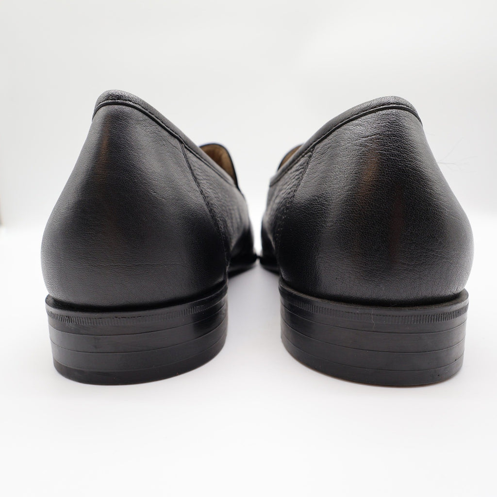 Nunn Bush Edgar Loafers Mens 9 M Black Tumbled Leather Comfort Gel Shoes 85533 - take2supply