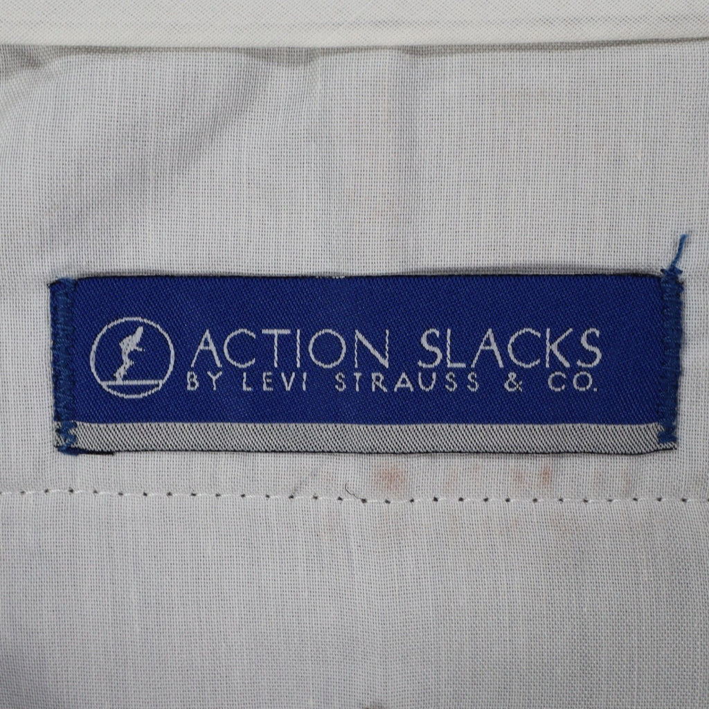Levi Strauss Action Slacks Mens 33x30 Vintage Brown Stretch Waist Dress Pants - take2supply
