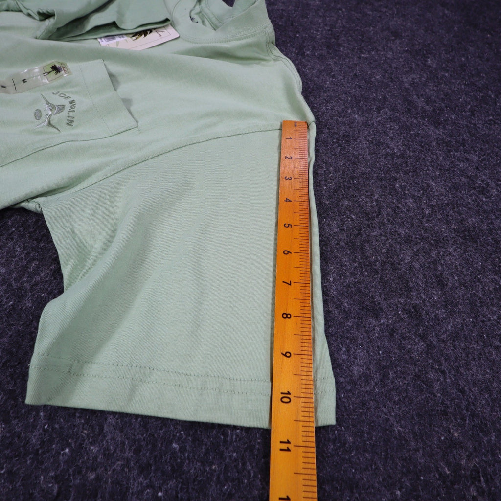 Joe Marlin Pocket T-Shirt Mens Medium Green Cotton Embroidered Logo JMKS-1869 - take2supply