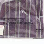 Van Heusen Dress Shirt Mens 16.5 34/35 Vintage Y2K Purple Striped Deadstock NIP - take2supply