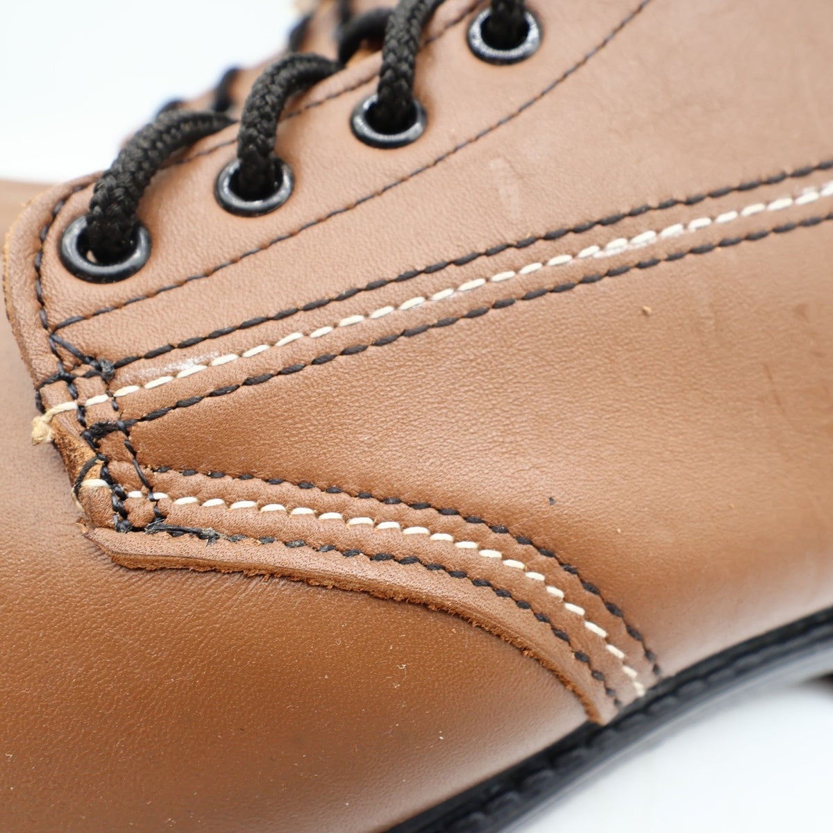 Walker Vintage 709 Work Boots Mens 12 D Brown Leather Deadstock New NIB USA Made - take2supply