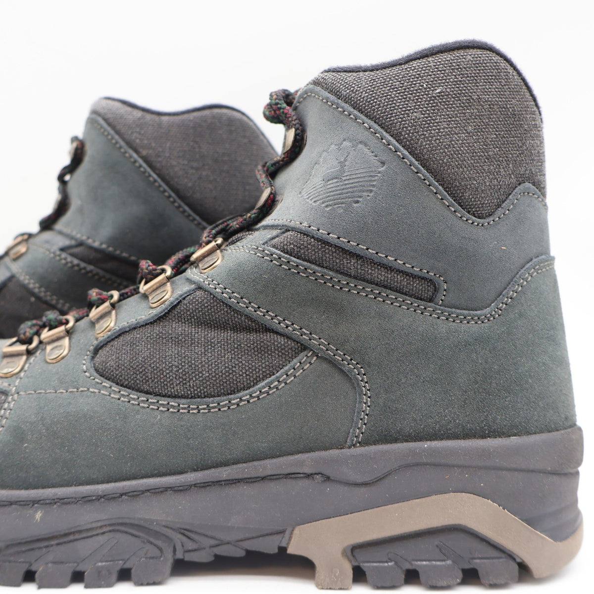 Gray Lake of the Woods hiking boots with Cordura panels, padded collar and side panel
