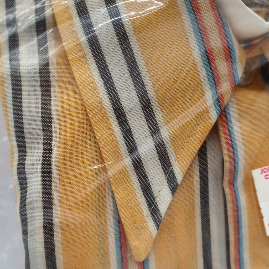 Bellcraft Shirt Boys 10 Mustard Yellow Striped Long Sleeve Point Collar NWT - take2supply