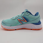 New Balance 680v6 Kids Shoes Size 11 Blue Orange Mesh Running Sneaker YP680LL6 - take2supply