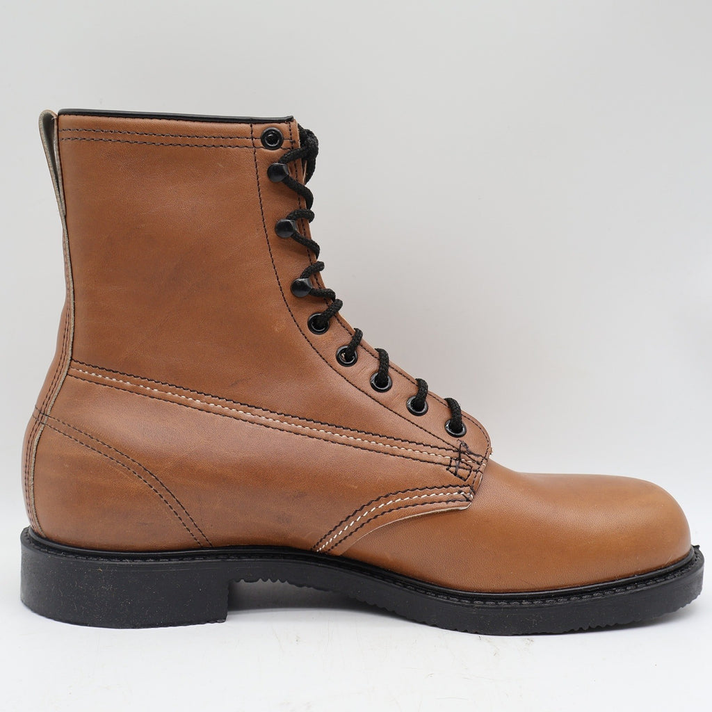 Walker Work Boots Mens 11 Vintage USA Leather Tan Brown Lace Up 8 Inch 709 NEW - take2supply