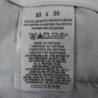 Levi Strauss Action Slacks Mens 33x30 Vintage 2001 Navy Blue Polyester Pants NWT - take2supply