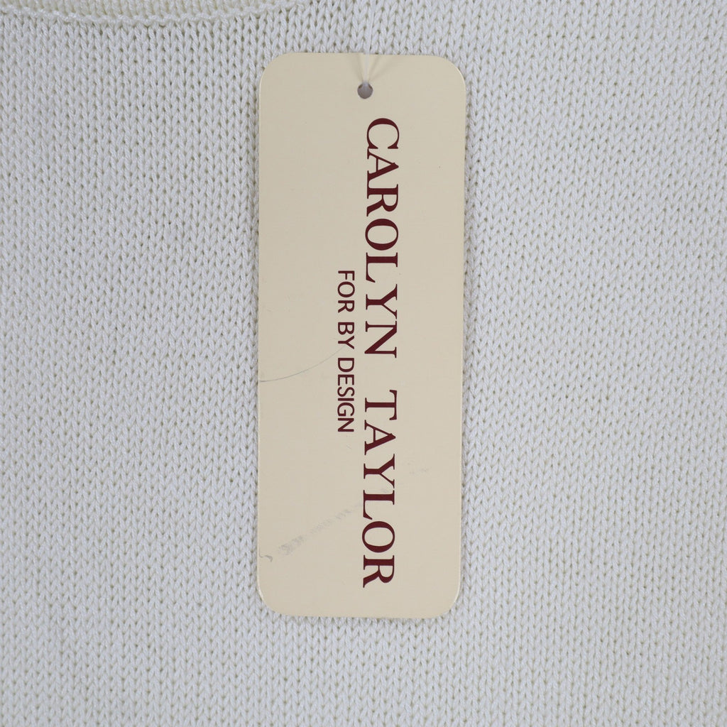 Carolyn Taylor Sweater Womens Small Cream Mock Neck Raglan Knit Top NWT - take2supply