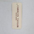 Carolyn Taylor Sweater Womens Small Cream Mock Neck Raglan Knit Top NWT - take2supply