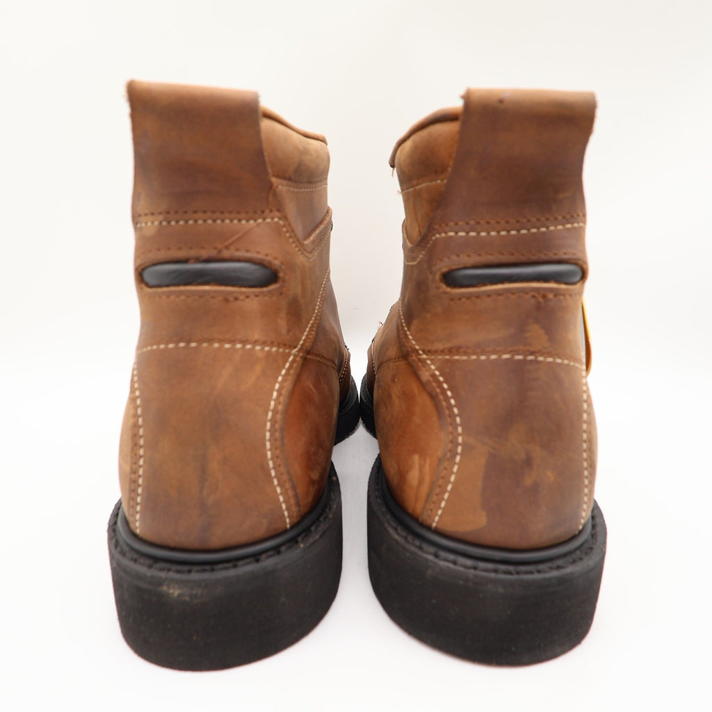 Carolina 6" Steel Toe Work Boots Mens 13 D Brown Leather Made in USA NWT - take2supply