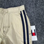 Tommy Hilfiger Y2K Cargo Shorts Boys 6 Khaki Cotton Nylon NWT New - take2supply