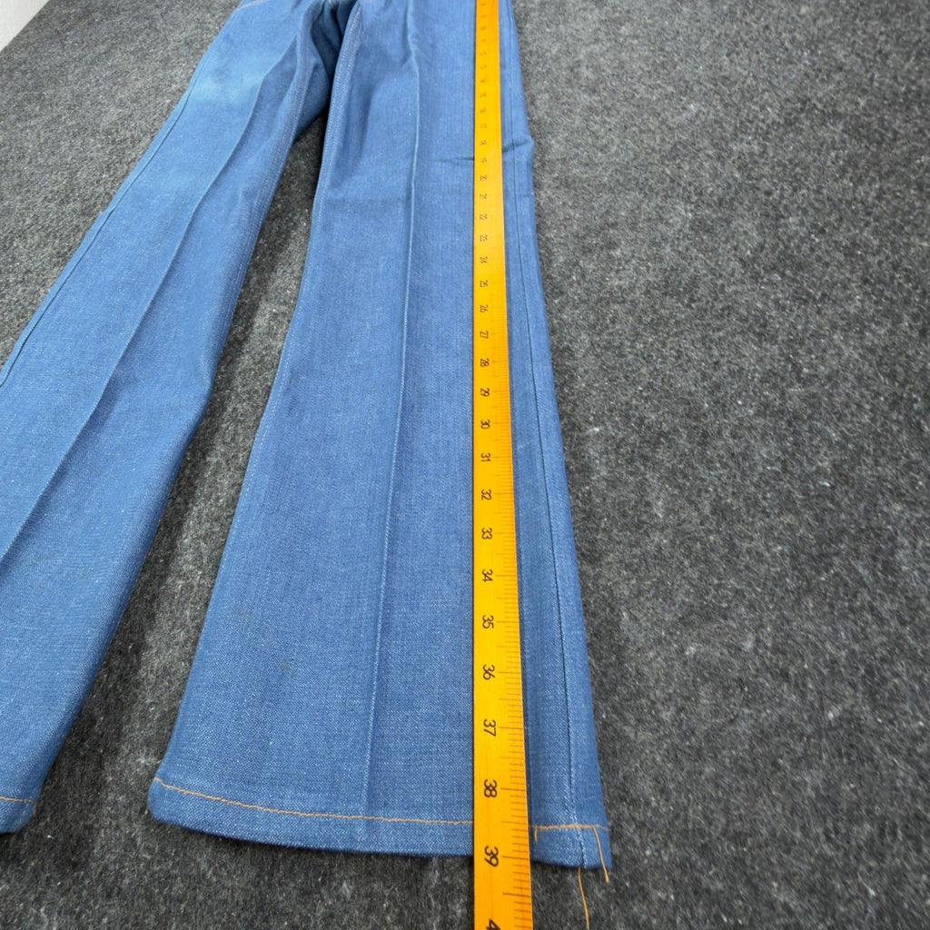 Key Jeans Vintage 70s Denim Pants Dept 27 Blue Cotton Deadstock NEW - take2supply