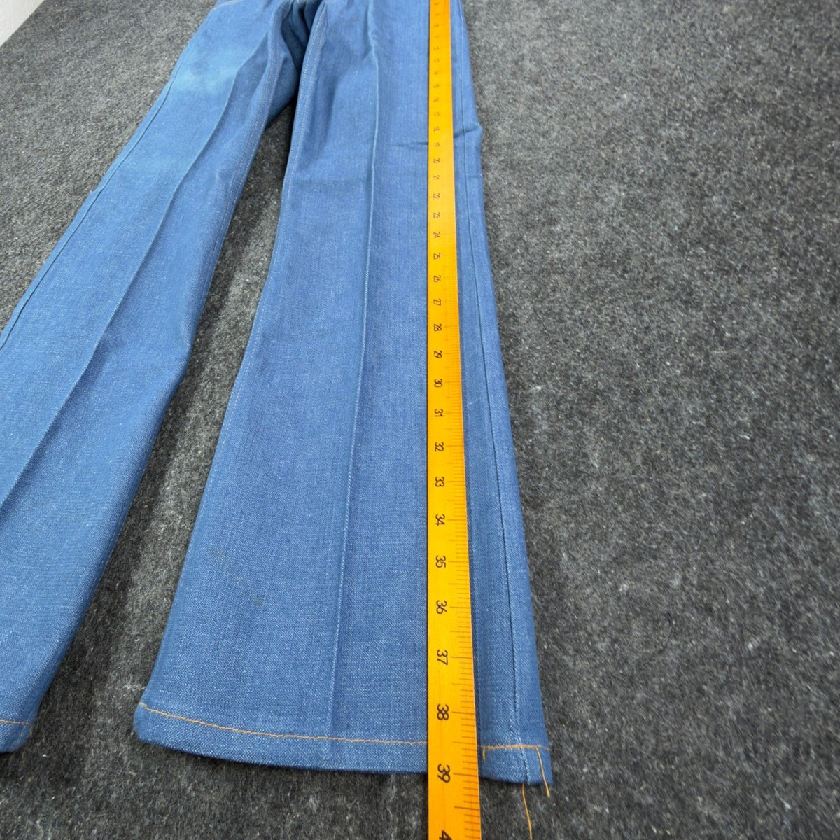 Key Jeans Vintage 70s Denim Pants Dept 27 Blue Cotton Deadstock NEW - take2supply