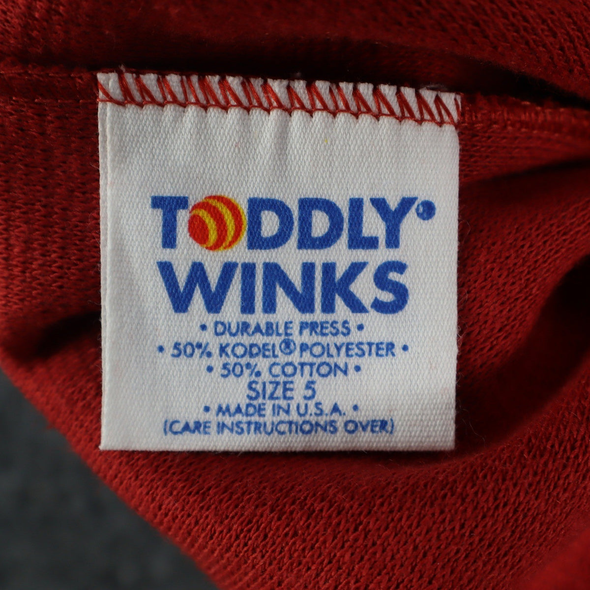 Toddy Winks Vintage Boys 5 Red Flare Pants Cotton Blend NWT USA - take2supply