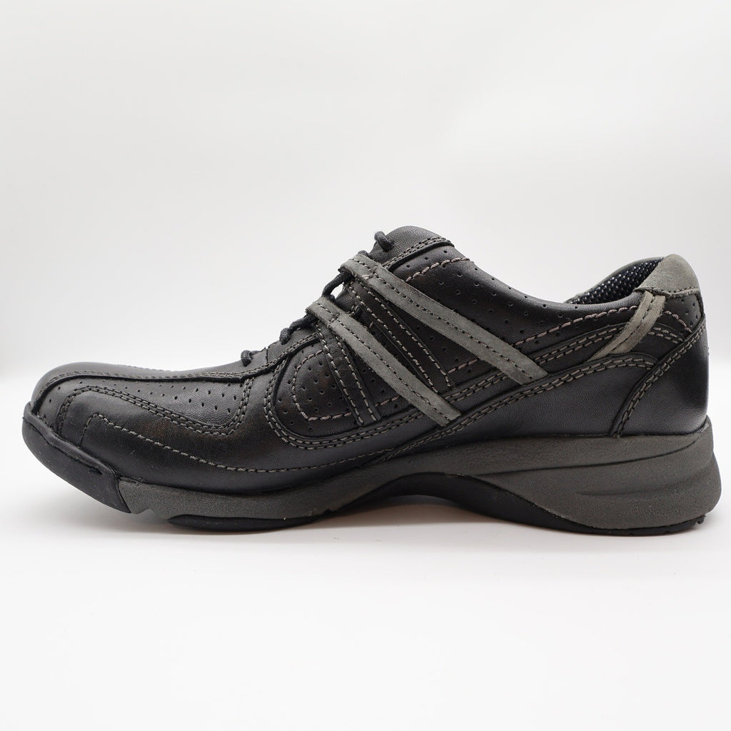 Hush Puppies Integrate Black Leather Walking Shoes Mens 9 Medium H101169 New - take2supply