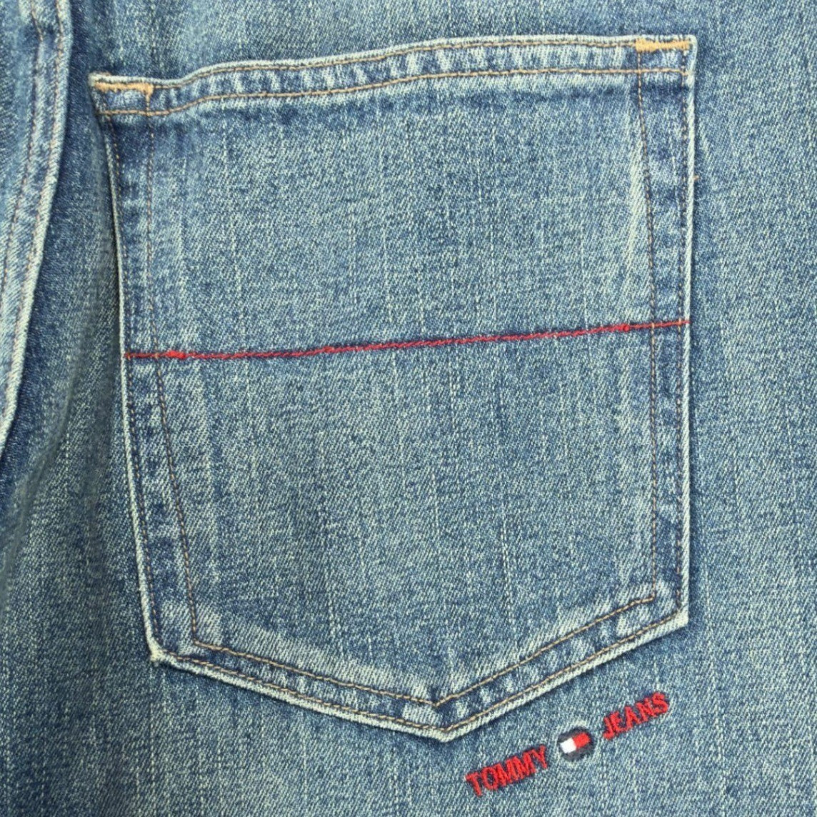 Tommy Hilfiger Y2K Slouch Fit Jeans Boy 16 Blue Cotton Deadstock NWT - take2supply