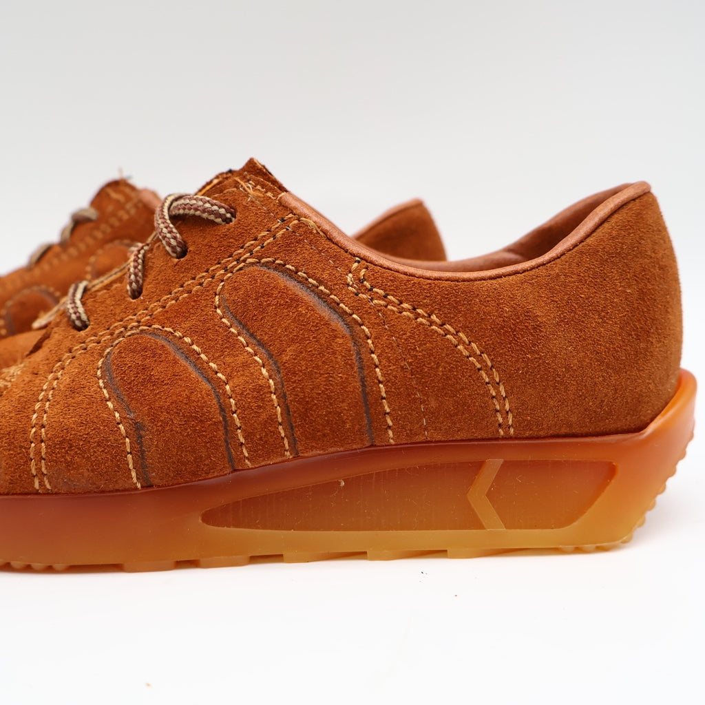 Walker Oxford Sneakers Kids 12 D Vintage 70s Rust Suede Platform Made in USA - take2supply