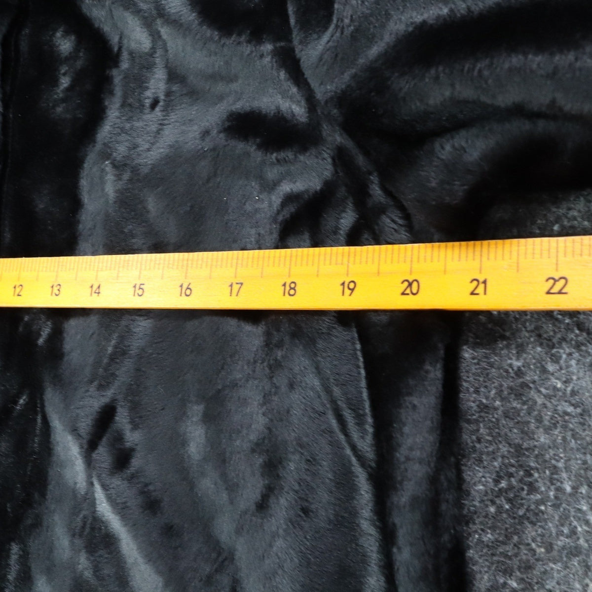 That's Me! Faux Fur Jacket Size 6 Vintage 90s Black Button Front Plush Coat - take2supply