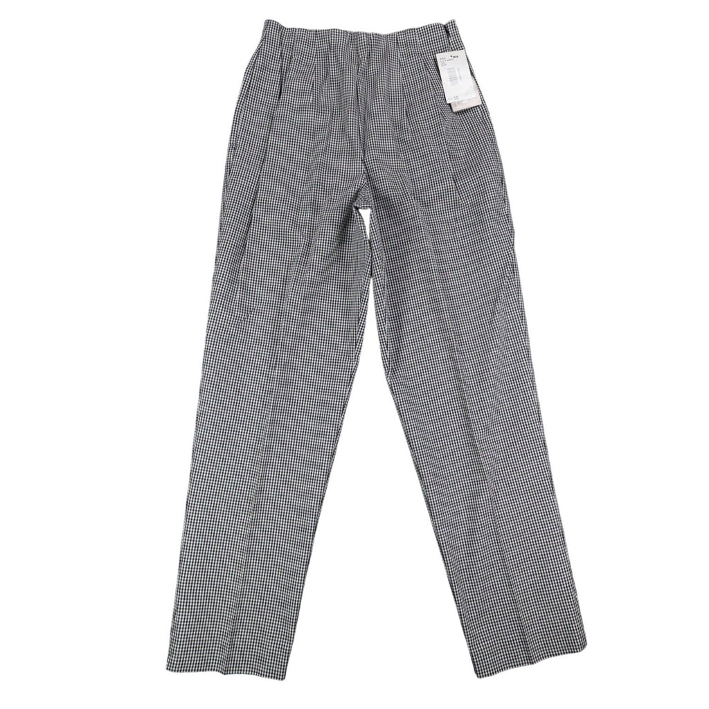 Southern Lady Gingham Pants Womens 10 Black White Stretch Straight Leg New C858 - take2supply